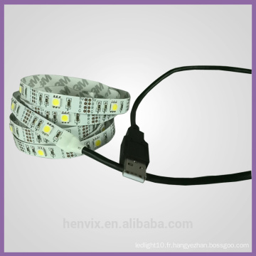 Haute lumière à la lumière smd5050 couleur de rêve 5v ws2811 led strip